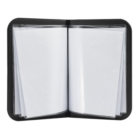 Lot de 10 protège menu en PVC modèle Essential format A5 couleur noir - Présentation menu restaurant