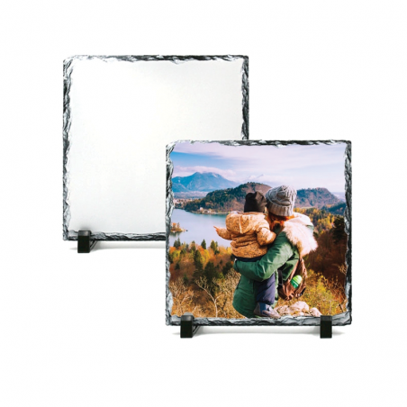 Personalized square photo slate