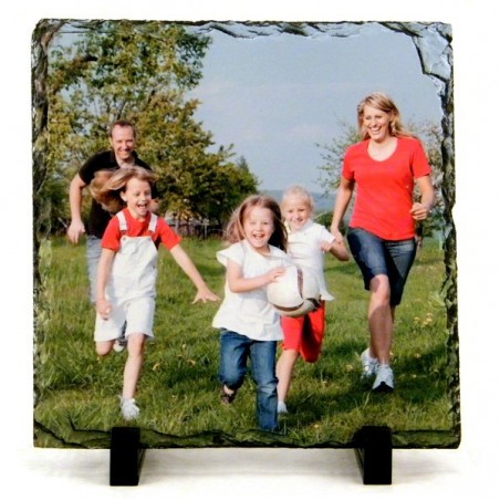 Personalized square photo slate [x]