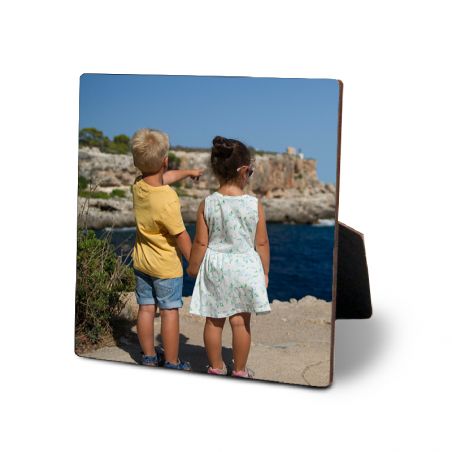 Personalized photo on wood | Square 25 x 25 cm