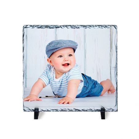 Personalized photo slate | Square 15 x 15 cm