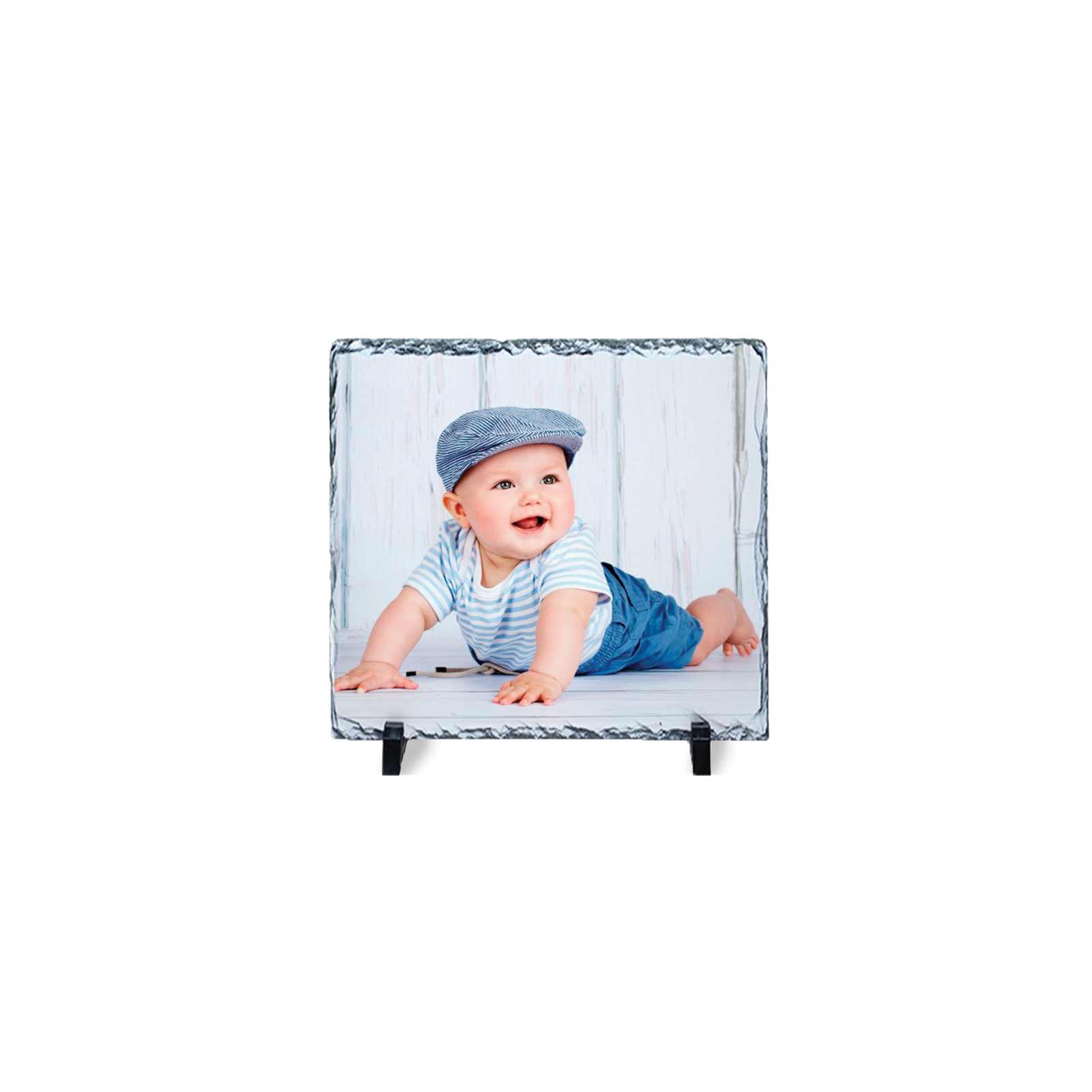 Personalized photo slate | Square 30 x 30 cm