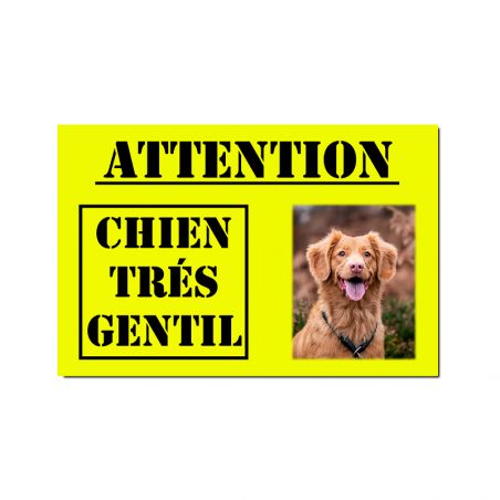 Plaque personnalisée | Chien très gentil