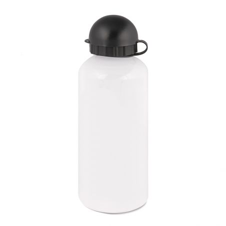 Gourde aluminium 500 mL personnalisable avec Texte et Photo · Petite bouteille d'eau isotherme transportable