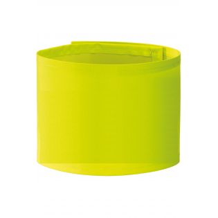 Personalized reflective yellow armband