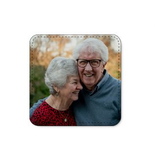 Personalized coaster Synthetic leather | Square