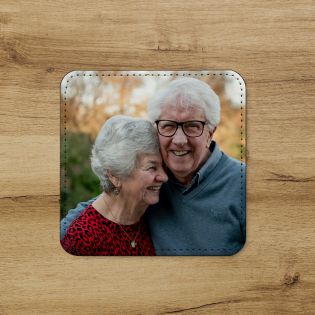 Personalized coaster Synthetic leather | Square