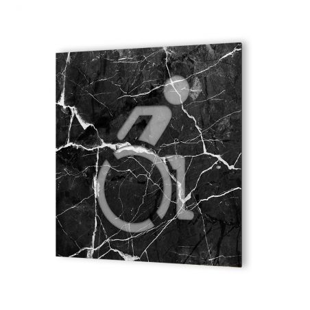 Panneau Signal Tique Plaque Porte Dibond Aluminium X Cm Mod Le Toilettes Pmr Handicap S