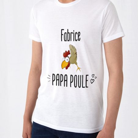 Tee-shirt personnalisé Homme | Papa poule