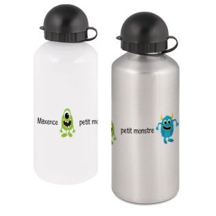 50cl aluminum bottle personalized with several monsters