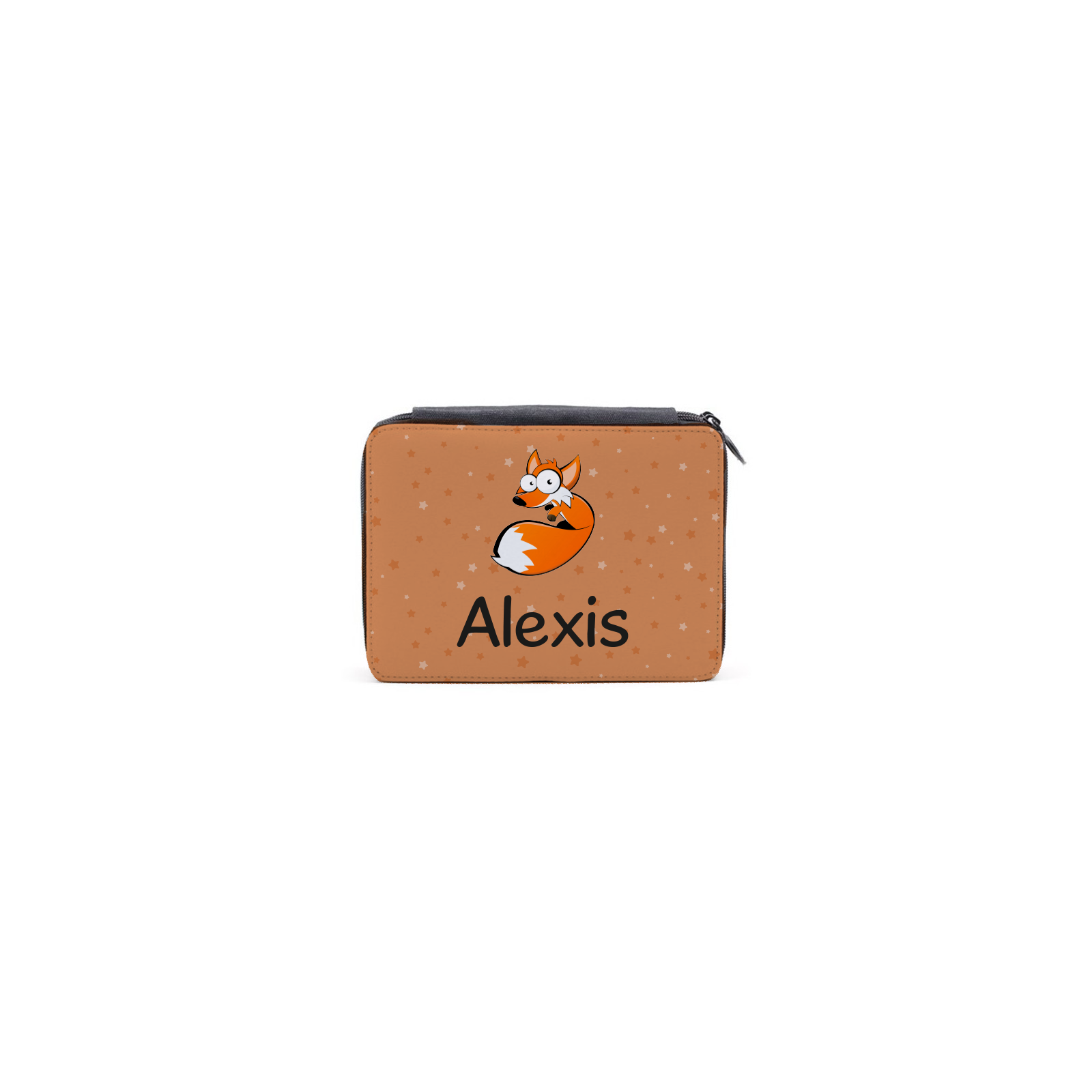 Personalized Pencil Case + Ruler 20 cm | Fox