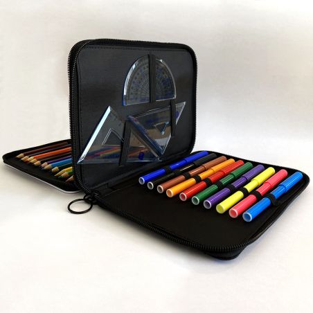 Trousse à Crayons + Règle 20 cm Personnalisées | Renard