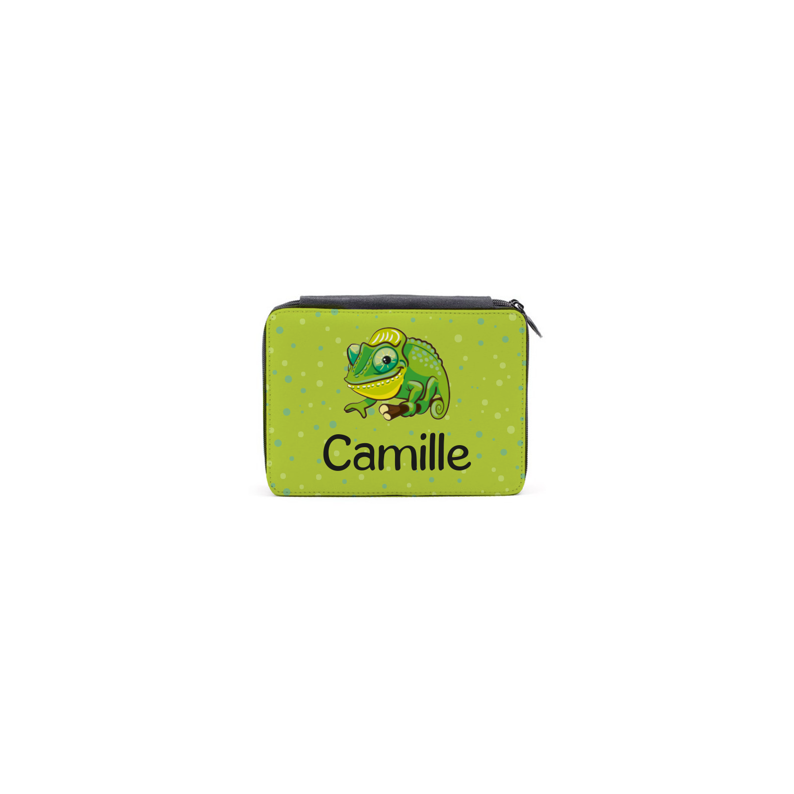 Personalized Pencil Case + Ruler 20 cm | Chameleon