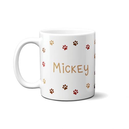 Personalized dog mug first name + photo