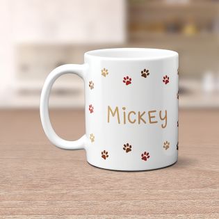 Personalized dog mug first name + photo