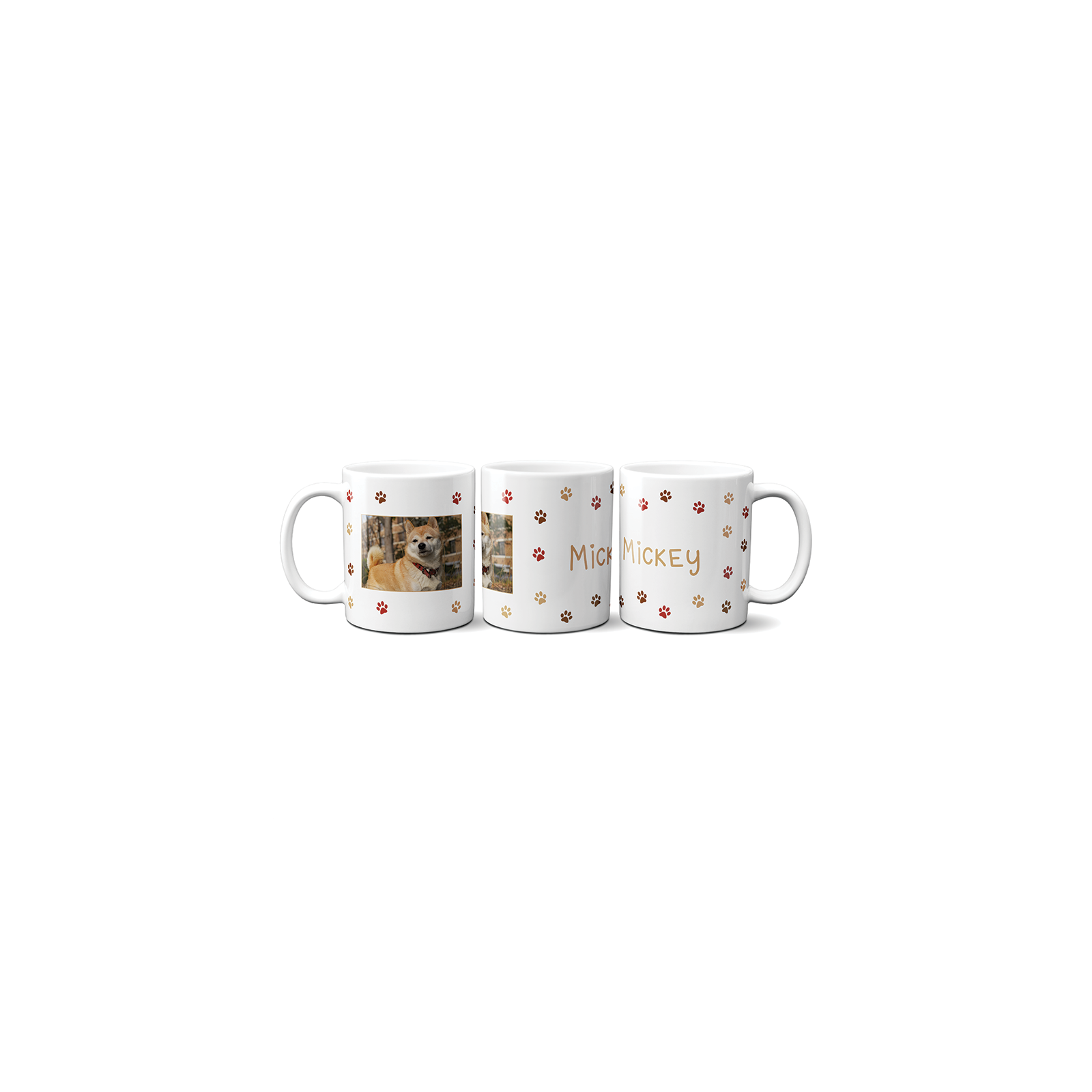 Mug personnalisé chien prénom + photo