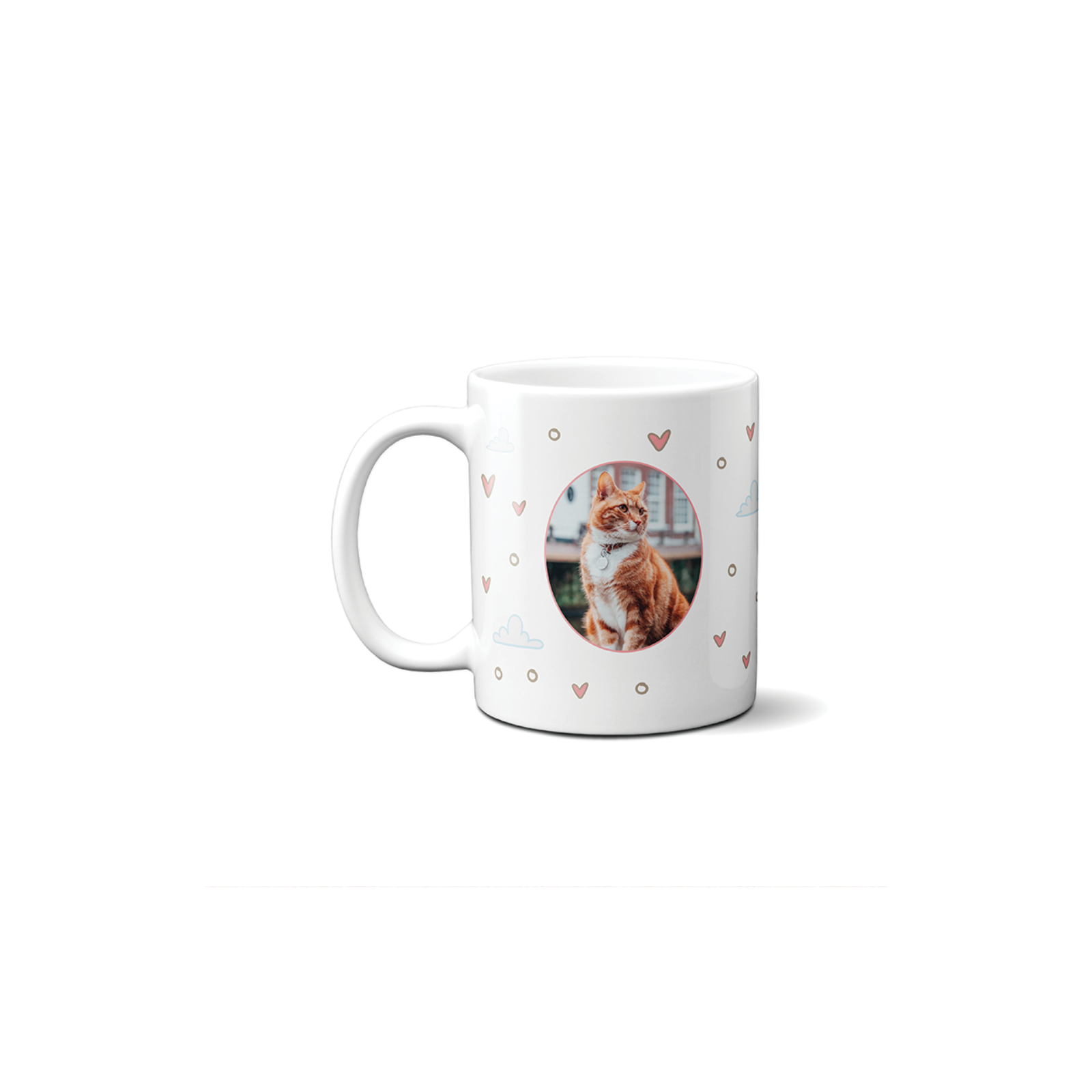 Personalized cat mug first name + photo