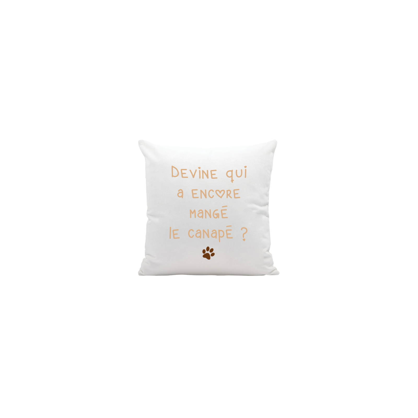 Personalized white cushion - Text and/or Photo | Square 40 x 40 cm