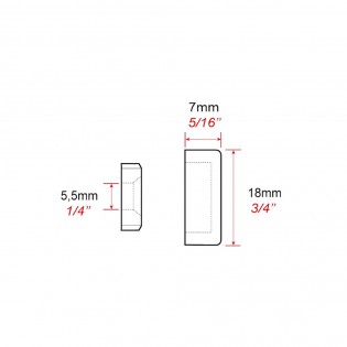 Cache-vis plastique blanc x40