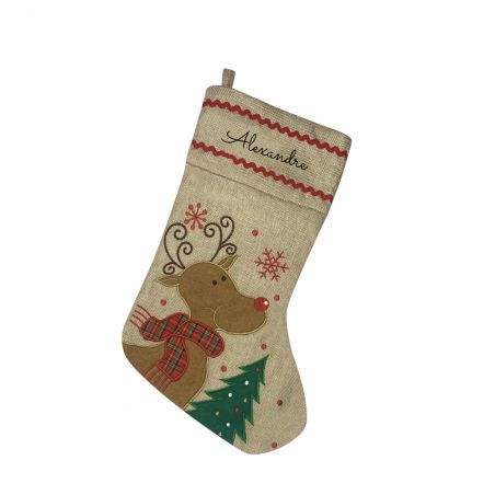 CHRISTMAS | Jute Christmas Boot | Deer