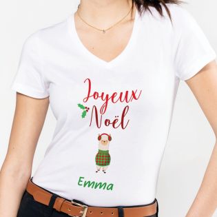 Customizable V-neck t-shirt | Women