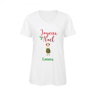 Customizable V-neck t-shirt | Women