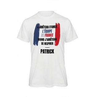 Personalized white tee | Supporter accessory France