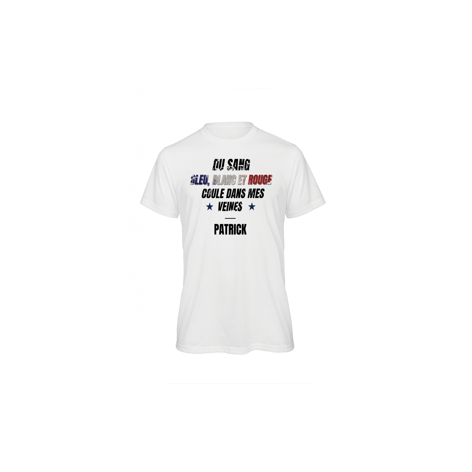 Personalized white tee | Support the French team