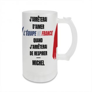 Personalized beer mug · Sports competition gift · Country France