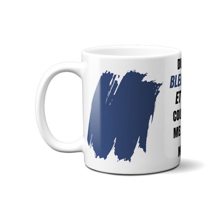 Personalized mug · Blue white red blood flows through my veins