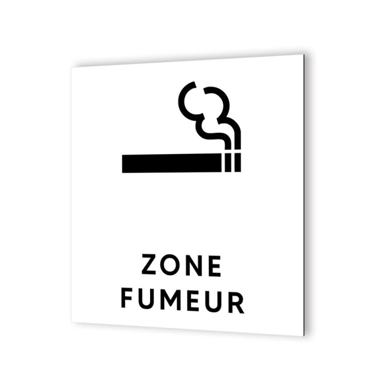 Panneau Signal Tique En Dibond Avec Fixation Mod Le Zone Fumeur