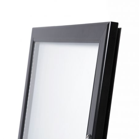 Porte-menu sur pied 4 x A4 LED Noir