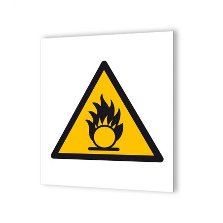 Panneau signalétique - Pictogramme de sécurité en Dibond 20 x 20 cm | Incendie