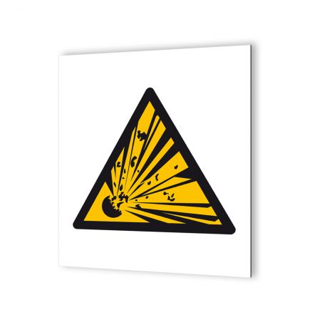 Panneau signalétique - Pictogramme de sécurité en Dibond 20 x 20 cm | Incendie