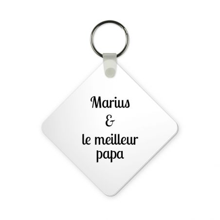 Personalized house keyring Text and Photo · Mom gift idea | Heart