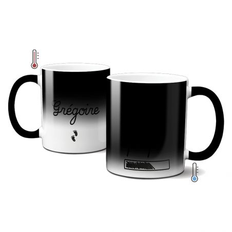 Tasse magique thermoréactive modèle Annonce Grossesse pour Futur Papa Personnalisée