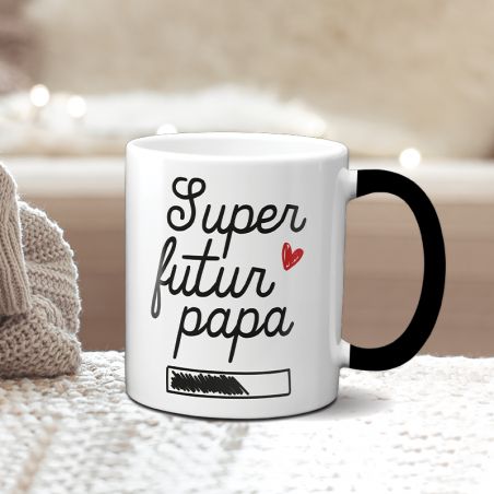 Tasse magique thermoréactive modèle Annonce Grossesse pour Futur Papa Personnalisée