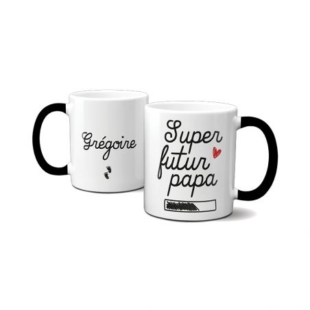 Tasse magique thermoréactive modèle Annonce Grossesse pour Futur Papa Personnalisée