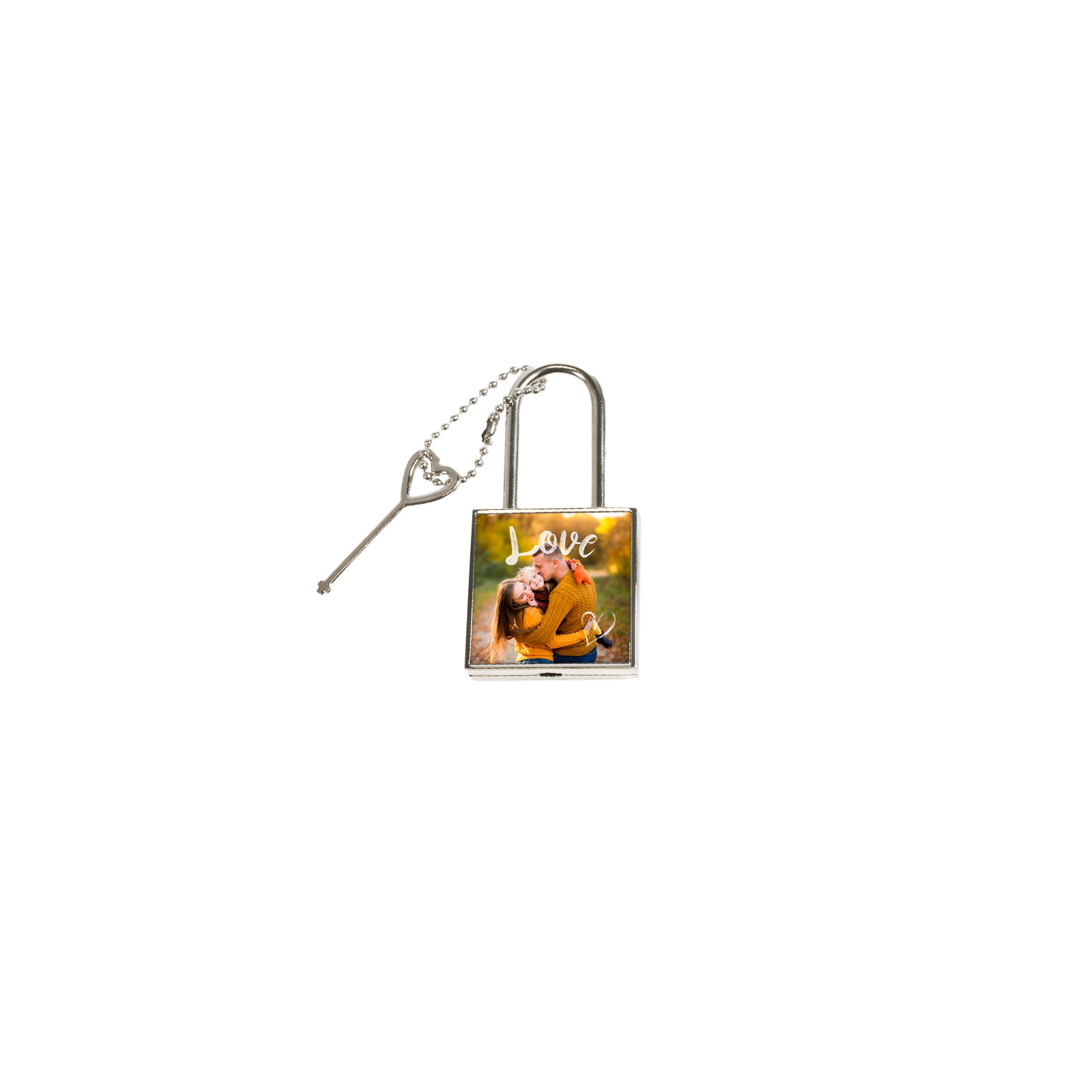 Personalized photo padlock | Square