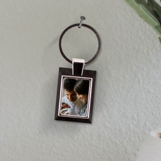 Personalized photo key ring | Rectangular