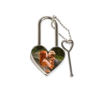 Personalized photo padlock | Heart