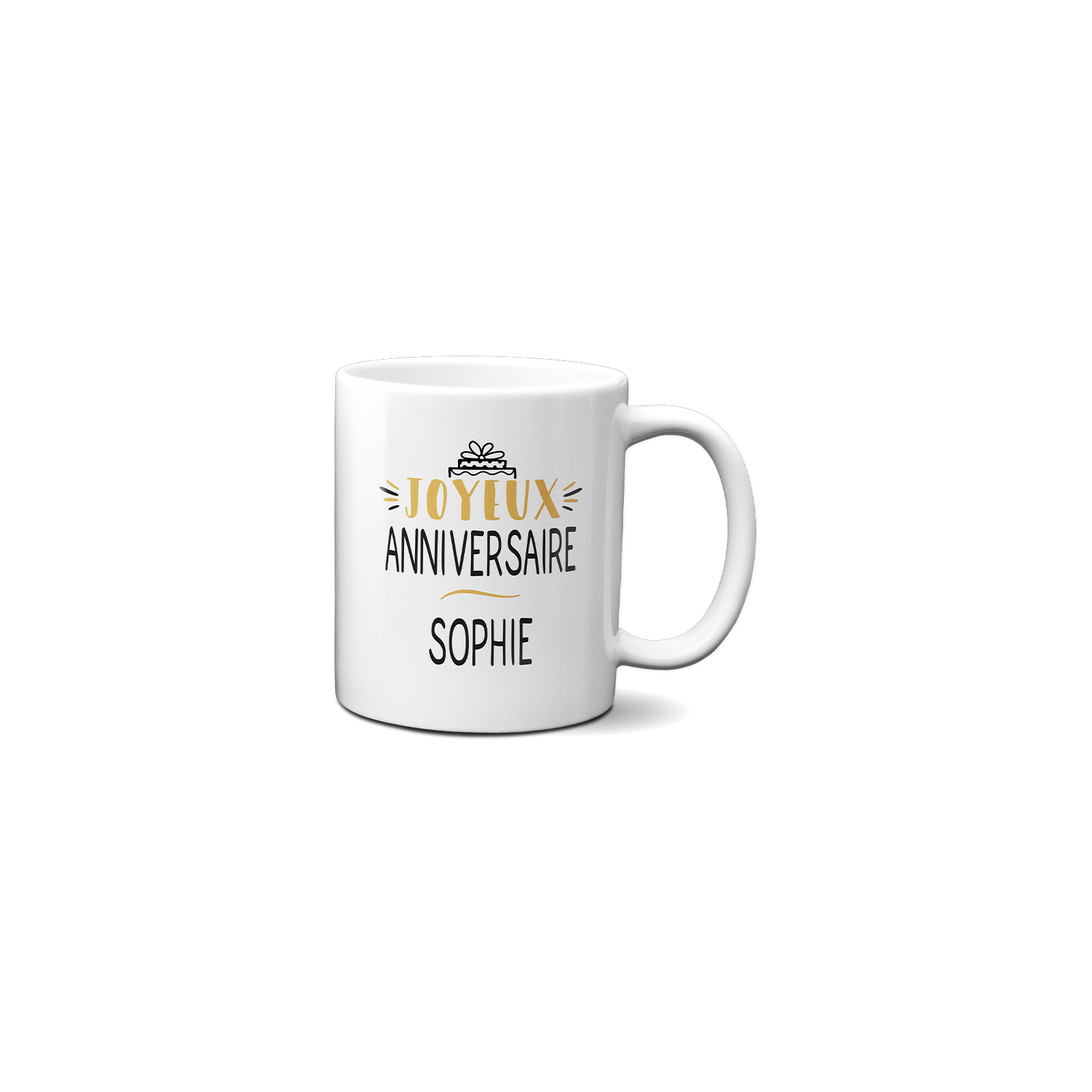 Mug anniversaire Joyeux anniversaire personnalisé