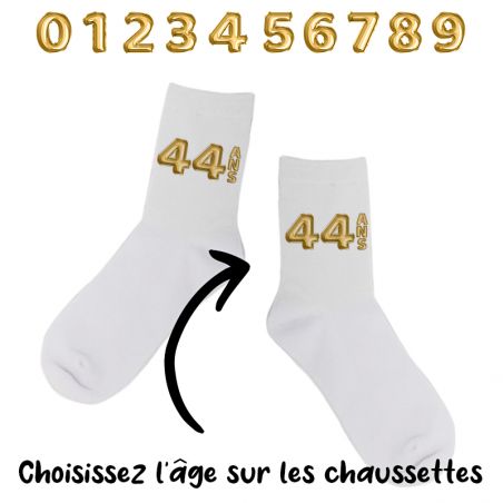 Paire de Chaussettes personnalisées Texte et Photo