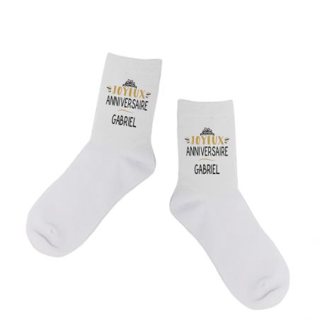 Paire de Chaussettes personnalisées Texte et Photo