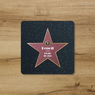 Cork coaster · Personalized Walk of Fame