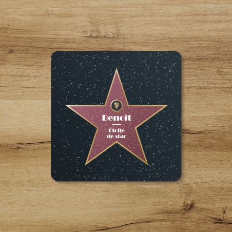 Cork coaster · Personalized Walk of Fame