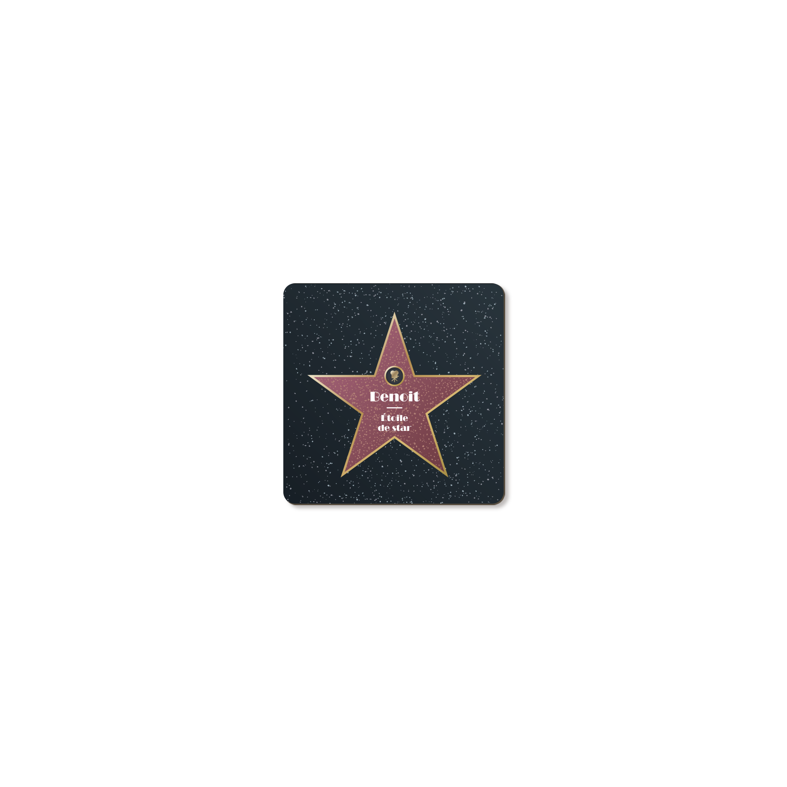 Cork coaster · Personalized Walk of Fame