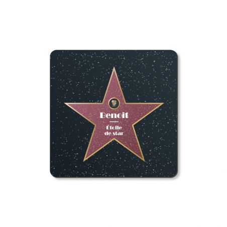 Cork coaster · Personalized Walk of Fame