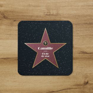 Synthetic Leather Coaster · Personalized Walk of Fame