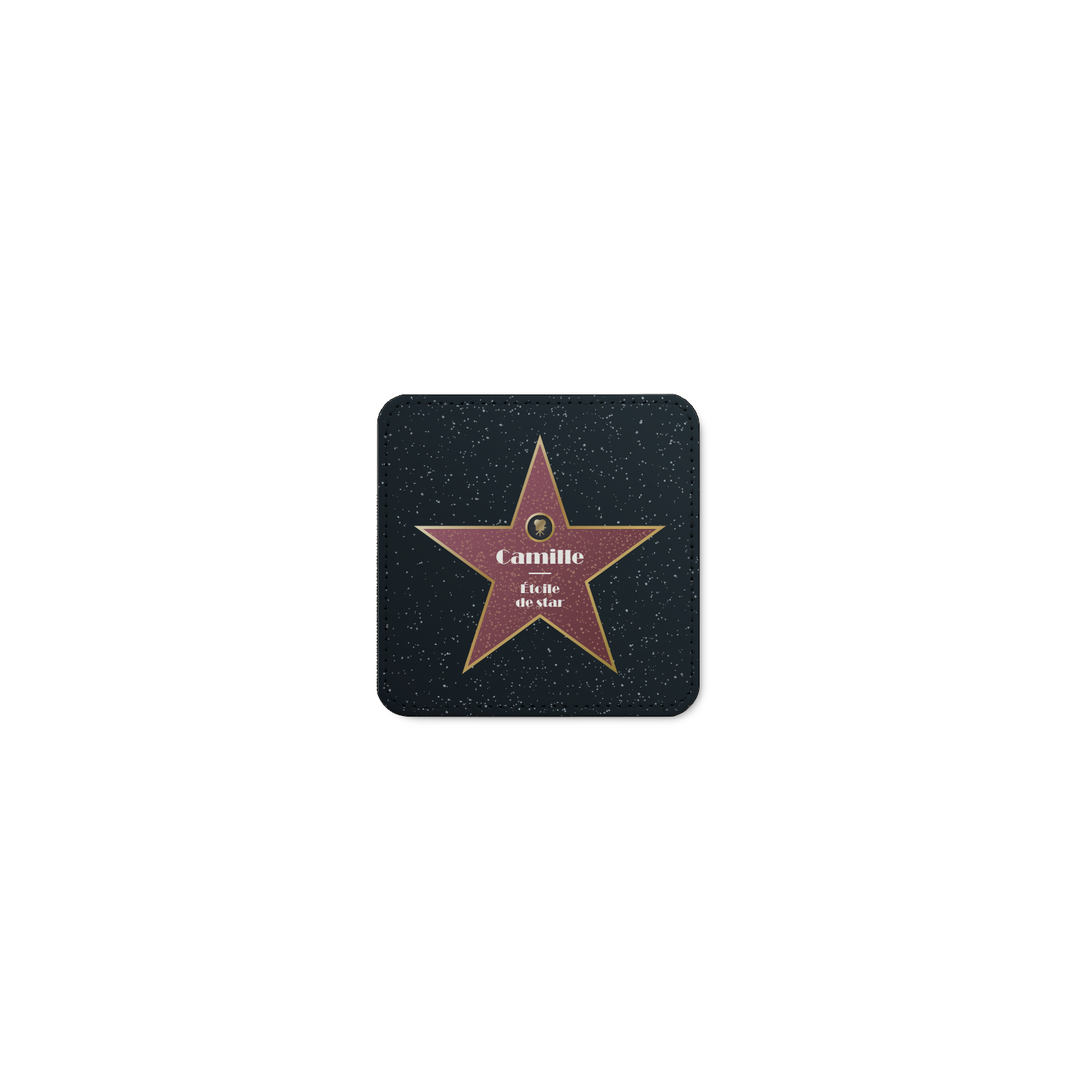 Synthetic Leather Coaster · Personalized Walk of Fame